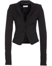 Patrizia Pepe - Single-Breasted Slit-Sleeve Blazer - Lyst