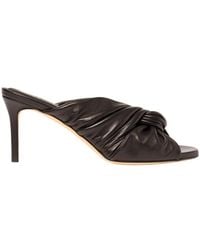 SCAROSSO - Kiki Knotted Kitten Heel Mules - Lyst
