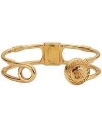 Versace - Medusa Head Safety Pin Bracelet - Lyst