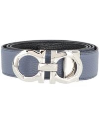 Ferragamo - Ferragamo Reversible Gancini Buckle Belt - Lyst