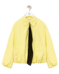 Loewe - Crinkled-Finish Scarf-Detail Jacket - Lyst