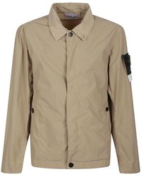 Stone Island - Touch Poly-Tc Logo Patch Jacket - Lyst