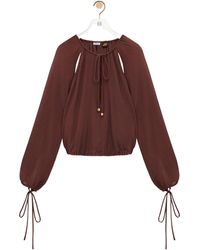 Loewe - Seersucker Blouse - Lyst