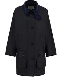 Barbour - The Edit By Alexa Loren Oversized Waxed Jacket - Lyst