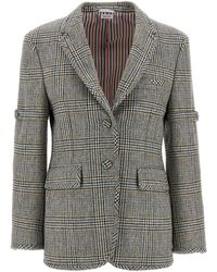 Thom Browne - Checked Single-Breasted Blazer - Lyst