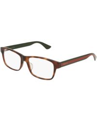 Gucci - Eyewear Rectangle Frame Glasses - Lyst