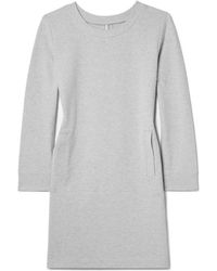 Norma Kamali - Cotton-Blend Jersey Mini Dress - Lyst