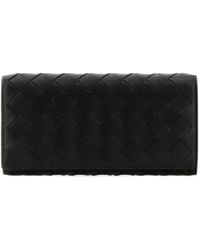 Bottega Veneta - Intrecciato Large Flap Wallet - Lyst