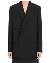 MM6 by Maison Margiela - Double Breasted Blazer - Lyst