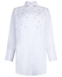 Liu Jo - Bejewelled Embellishment Shirt Dress - Lyst