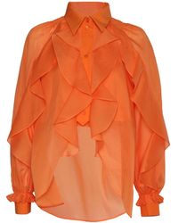 Alberta Ferretti - Ruffled Shirt - Lyst