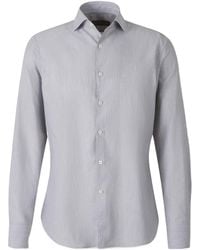 Canali - Long Sleeved Plain Shirt - Lyst