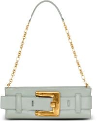 Balmain - Anthem Buckle Chain Clutch Bag - Lyst