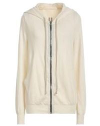 Rick Owens - Solid Color Knitted Hooded Cardigan - Lyst