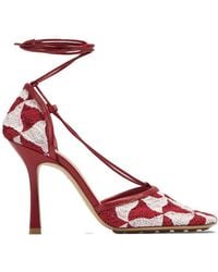 Bottega Veneta - Hand-Crocheted Wavy Triangle Stretch Sandals - Lyst