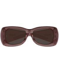 Saint Laurent - Eyewear Howl Oversized Frame Sunglasses - Lyst