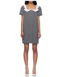 Pushbutton - Ruffled Collar Mini Dress - Lyst