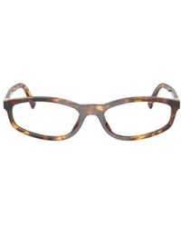 Miu Miu - Eyewear Oval-Frame Glasses - Lyst