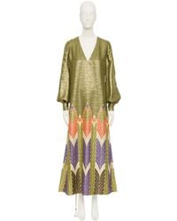 Valentino - Voyage Imaginaire Lame Maxi Dress - Lyst