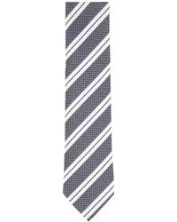 ZEGNA - Textured Striped Tie - Lyst