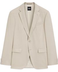BOSS - Cotton Blazer - Lyst