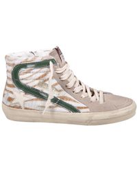 Golden Goose - Slide High-Top Lace-Up Sneakers - Lyst