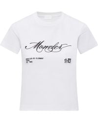 Moncler - Logo-Embroidered Crewneck T-Shirt - Lyst