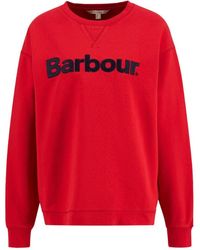Barbour - Logo Crew Neck Sweatshirt - Lyst