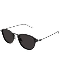 Montblanc - Eyewear Oval Frame Sunglasses - Lyst