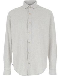Eleventy - Long-Sleeved Button-Up Shirt - Lyst