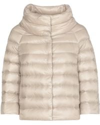 Herno - Long-Sleeved Quilted Down Jacket - Lyst