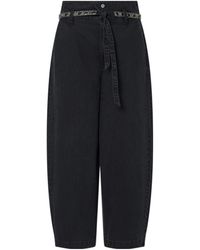 Liu Jo - High-Waist Belted Wide-Leg Jeans - Lyst