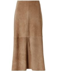 Arma - Melita Suede Midi Skirt - Lyst