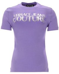 Versace - Jeans Couture T-Shirt Con Logo - Lyst