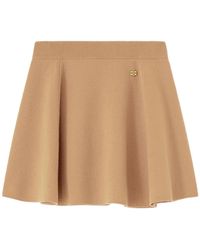 Ganni - Cashmere Wool Mini Skirt - Lyst
