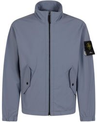 Stone Island - High Neck Zip-Up Jacket - Lyst