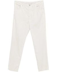 Brunello Cucinelli - Logo Patch Straight Leg Trousers - Lyst