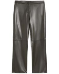 Max Mara - Coated Fabric Slim Trousers - Lyst
