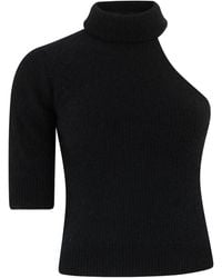 Roberto Collina - One-Shoulder Roll-Neck Sweater - Lyst