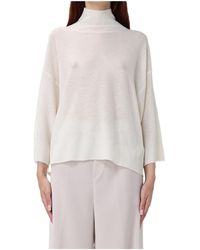 Fabiana Filippi - Boxy Turtle Neck Knitted Sweater - Lyst