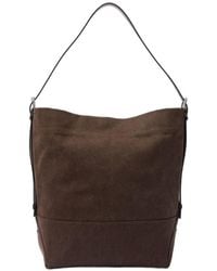 Lemaire - Logo-Detail Shoulder Bag - Lyst