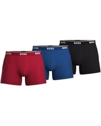 BOSS - Boss Bodywear 3 Pack Boxer Briefs With Logo Detail - Lyst