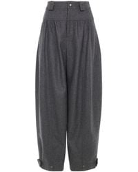 Chloé - Chloé High-Rise Barrel Pants - Lyst