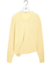 Loewe - Asymmetric Silhouette Knitted Jumper - Lyst