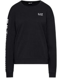 EA7 - Round-Necked Logo Sweater - Lyst