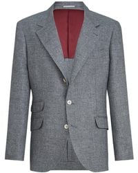 Brunello Cucinelli - Single-Breasted Blazer - Lyst