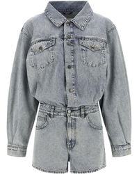 Haikure - Elle Authentic Lax Denim Short Jumpsuit - Lyst