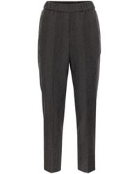 Peserico - Casual Trousers With An Elastic Waistband - Lyst