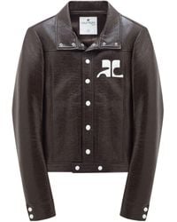 Courreges - Faux-Leather Jacket - Lyst