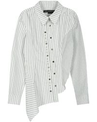ANDERSSON BELL - Asymmetric Studded Stripe Shirt - Lyst